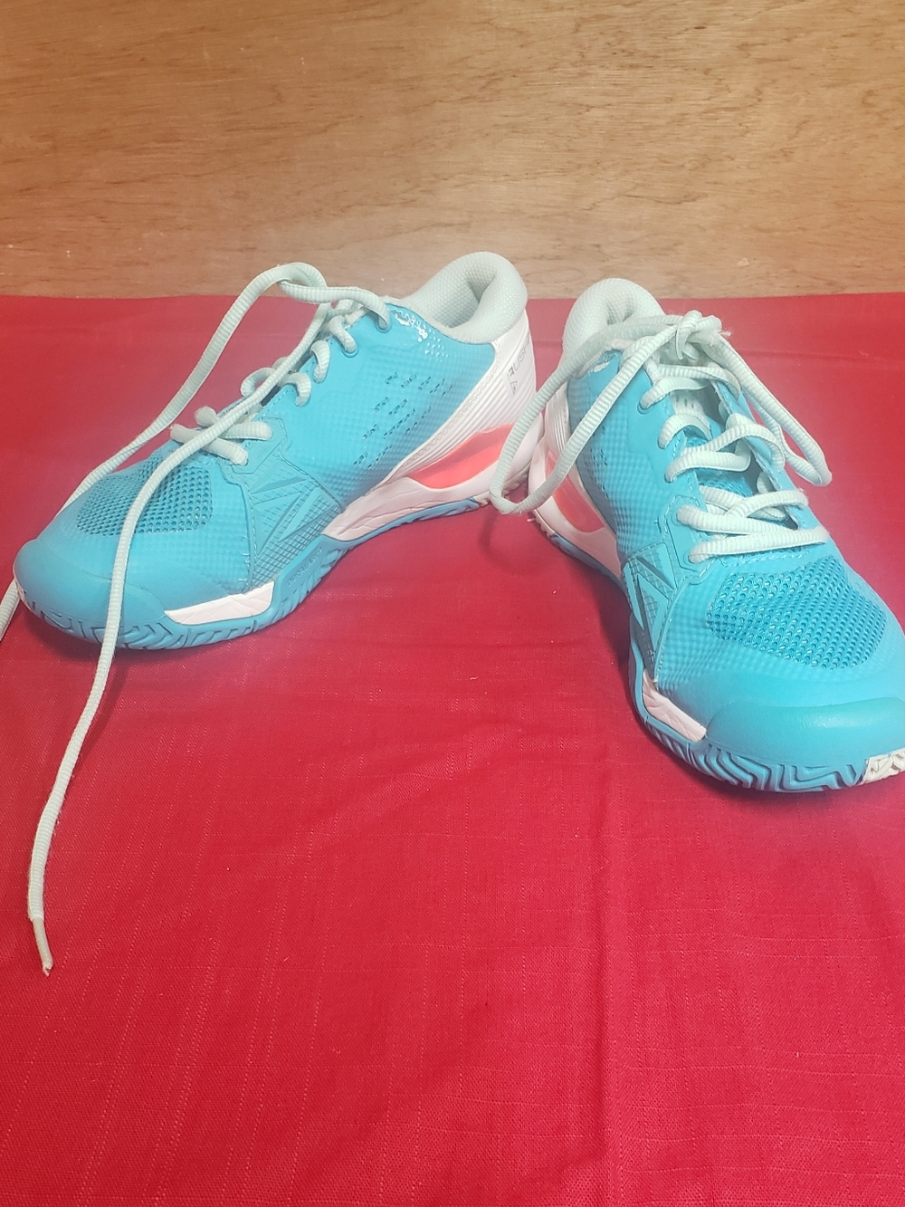 Wilson Womens Rush Pro Ace Tennis Shoes Scuba Blue/Fiery Coral 7.5